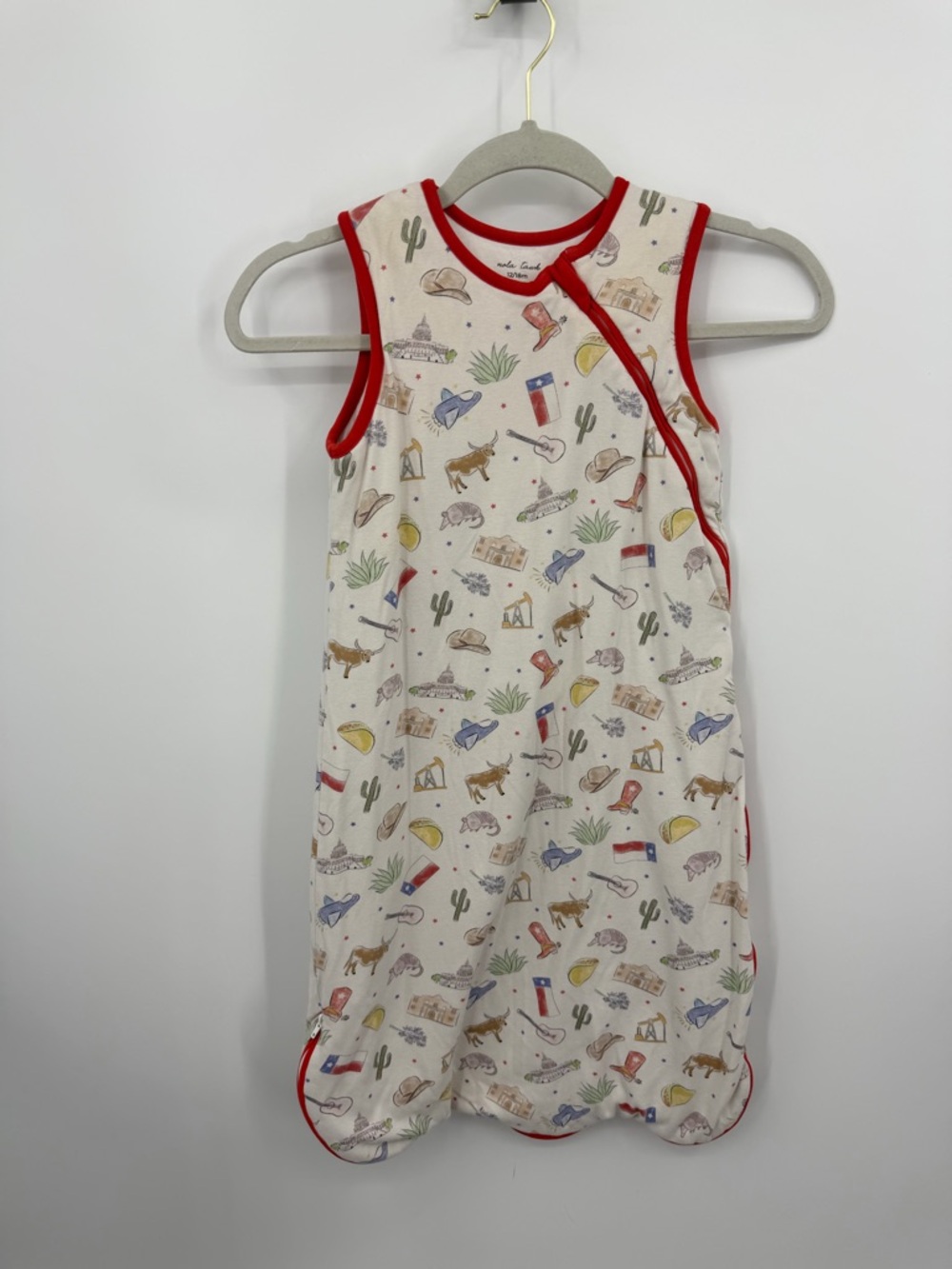 Texas Kids Sleep Sack Babies wearable blanket by Nola Tawk Texas-themed pattern